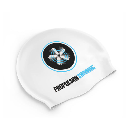 Swimming Hat - White - Propulsion Swimming